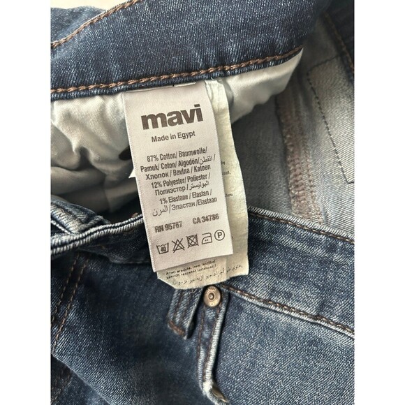 Mavi Men’s Zach Straight Leg Blue Jeans Sz 33X32 Dark Wash Denim Stretch - Picture 4 of 10